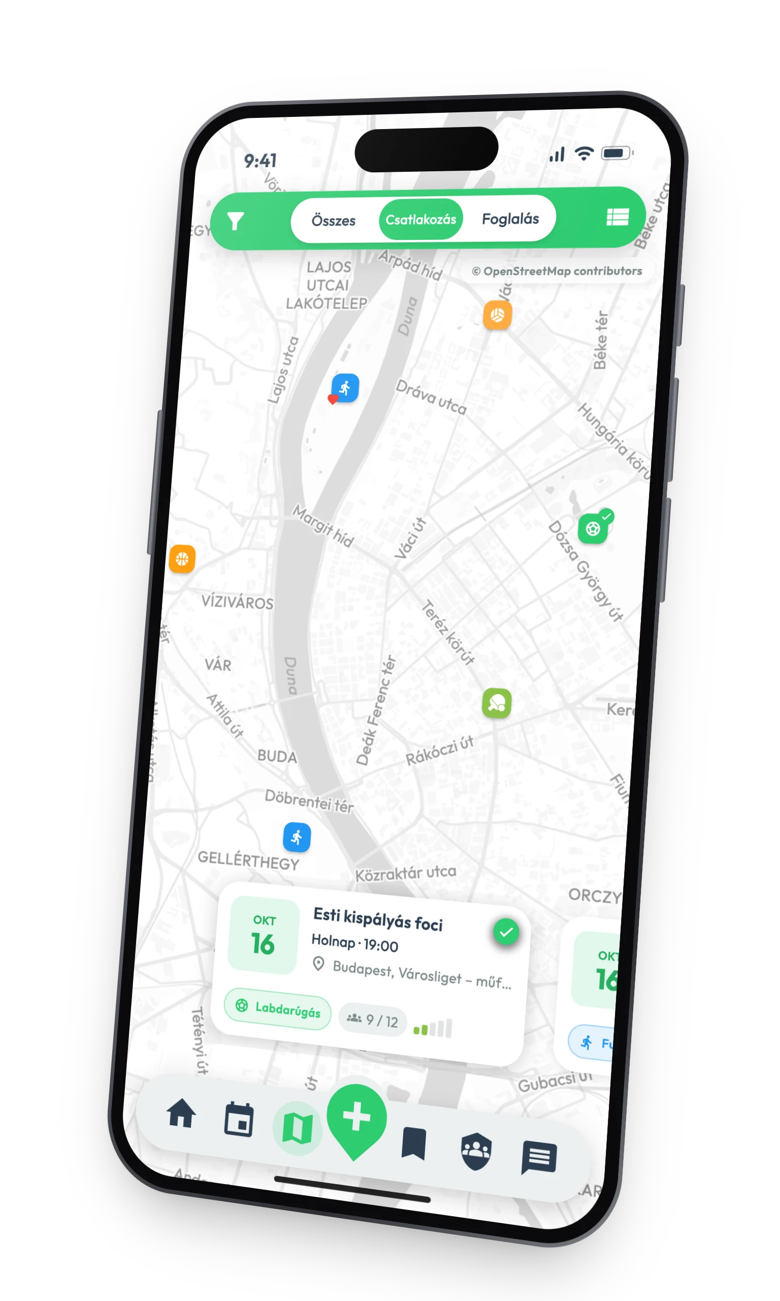 Yousport sporttárs kereső app: sportesemények és sporttársak a térképen a közeledben